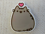 First view of Cartoon Cat with a Heart Needle Minder.