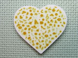 First view of the Gold Disney Heart Needle Minder