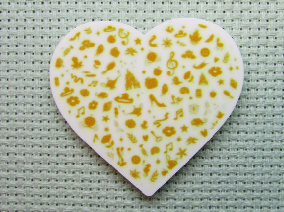 First view of the Gold Disney Heart Needle Minder