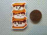 Second view of the Three Marshmallow Smore Needle Minder