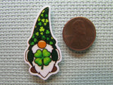 Second view of the Shamrock Gnome Needle Minder
