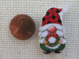 Second view of Gnome with a Wreath Needle Minder.