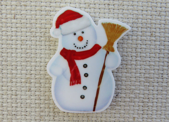 First view of Snowman with A Red Scarf Needle Minder.