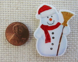 Second view of Snowman with A Red Scarf Needle Minder.