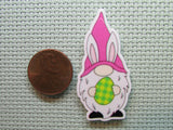 Second view of the Easter Gnome Needle Minder
