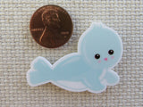 Second view of Light Blue Seal Needle Minder.