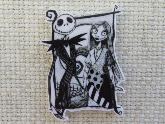 First view of Jack and Sally in Black and White Needle Minder.