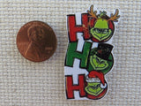 Second view of The Grinch has Come to say Ho Ho Ho Needle Minder.