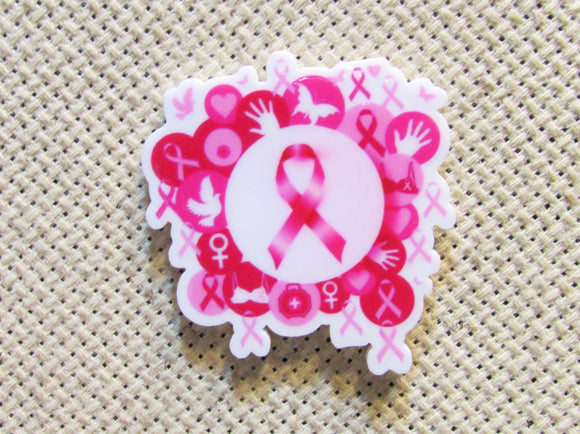 First view of the Breast Cancer Awareness Ribbon Needle Minder
