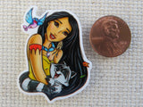 Second view of Pocahontas and Friends Needle Minder.