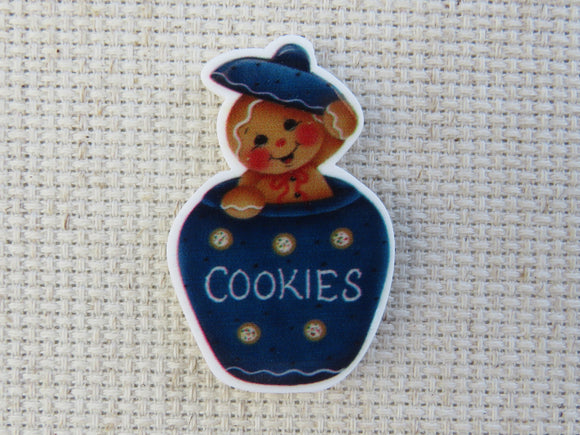 First view of Gingerbread Cookie Jar Needle Minder.