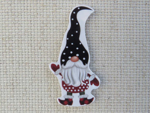 First view of Polka Dot Gnome Needle Minder.
