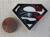 Second view of Superhero "S" Needle Minder.