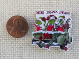 Second view of Three Grinches in the Back of a Green Truck Needle Minder.