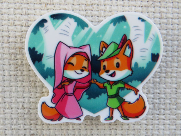 First view of Robin Hood and Maiden Marion in Love Needle Minder.