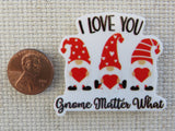 Second view of I Love You Gnome Matter What Needle Minder.