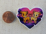 Second view of Lion King Love Needle Minder.