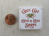 Second view of Candy Cane Coffee & Cocoa Shoppe Needle Minder.