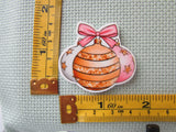 Third view of the Pink and Gold Christmas Ornaments Needle Minder
