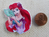 Second view of Ariel with a Sea Shell Needle Minder.