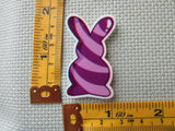 Third view of the Purple Swirl Bunny Needle Minder