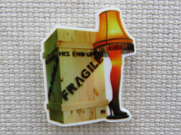 First view of Leg Lamp and Shipping Box Needle Minder.