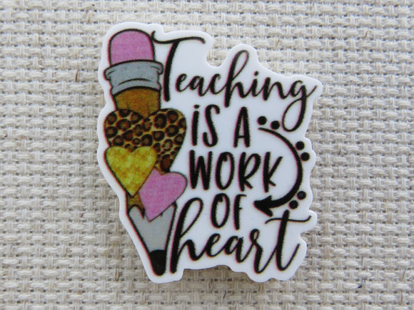 First view of teaching is a work of heart needle minder.