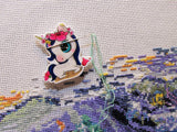 Third view of the Pretty Unicorn Needle Minder