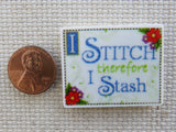 Second view of I Stitch Therefore I Stash Needle Minder.