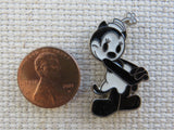 Second view of Black and White Vintage Minnie Mouse Needle Minder.