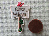Second view of the Fairies Welcome Sign Needle Minder