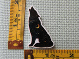 Third view of the Black Howling Night Wolf Needle Minder