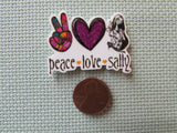 Second view of the Peace Love Sally Needle Minder