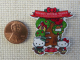 Second view of Hello Kitty Musical Garden Needle Minder.