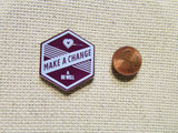Second view of the Make A Change and Be Well Needle Minder