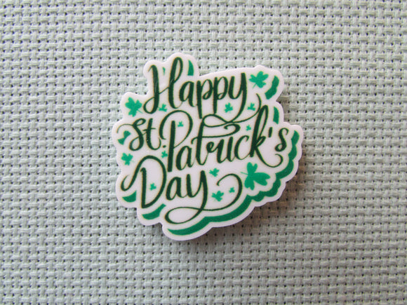 First view of the Happy St Patrick's Day Needle Minder
