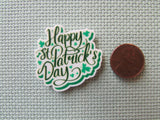 Second view of the Happy St Patrick's Day Needle Minder