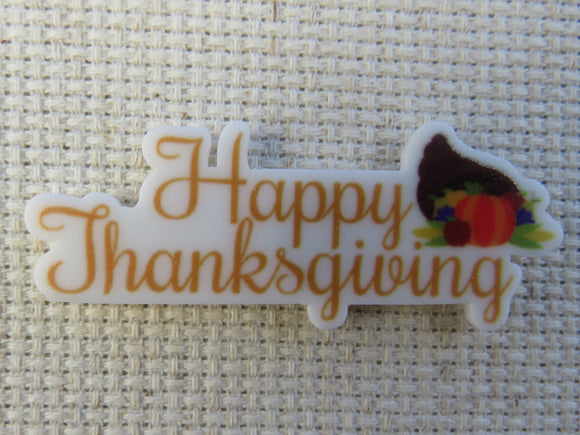 First view of Happy Thanksgiving Needle Minder.