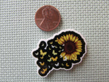Second view of the Sunflower Burst into Yellow Butterflies Needle Minder