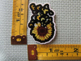 Third view of the Sunflower Burst into Yellow Butterflies Needle Minder