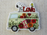 First view of Snoopy in the Love Van Needle Minder.