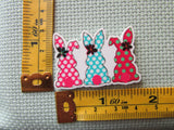 Third view of the A Trio of Polka Dot Easter Bunnies Needle Minder