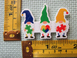 Third view of the Autism Awareness Gnomes Needle Minder