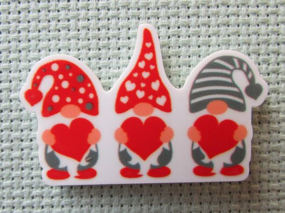 First view of the Valentines Hearts Gnomes Needle Minder