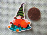 Second view of the Pumpkin Gnome Needle Minder