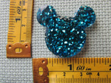 Third view of the Sparkly Blue Mouse Head Needle Minder