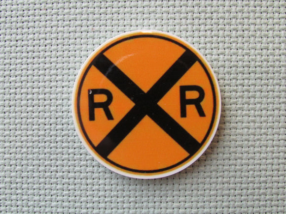 First view of the Railroad Crossing Sign Needle Minder