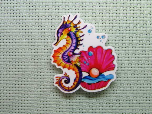 First view of the Seahorse and Clam Needle Minder