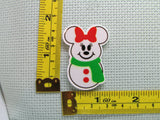 Third view of the Mickey and Minnie Snowmen Needle Minder