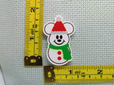 Fifth view of the Mickey and Minnie Snowmen Needle Minder